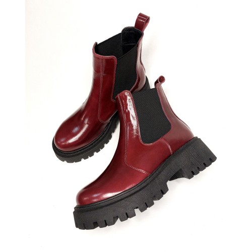 Челсі А - 08 бордо лакові 1