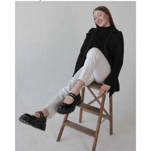 Туфлі Мері Джейн чорні лаковані 3