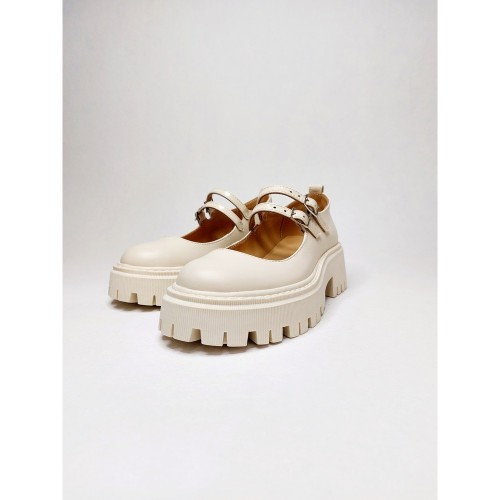 Туфлі Мері Джейн молочні 3