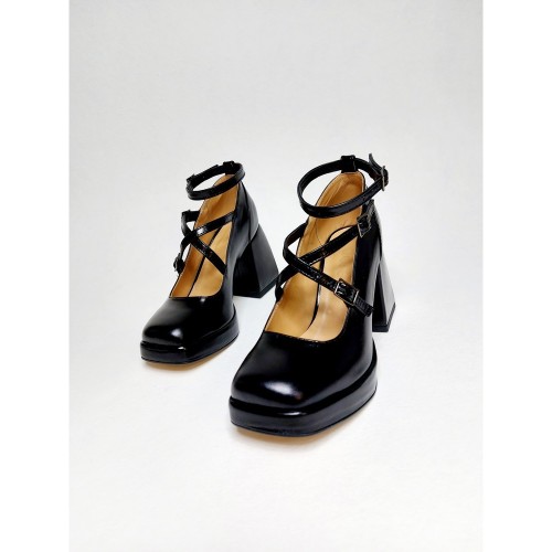 Туфлі Леді Мері чорні 4