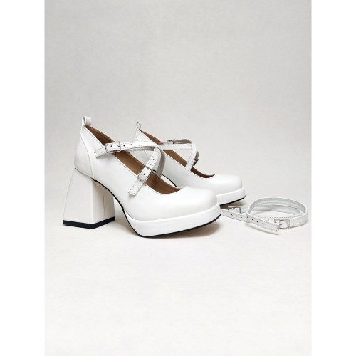 Туфлі Леді Мері білі 3