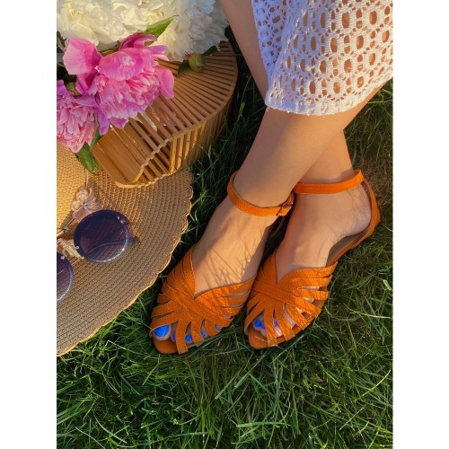 Vintage помаранчеві замша 1