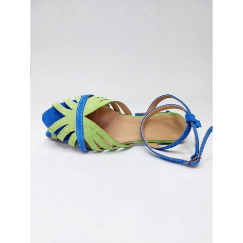 Vintage фісташково-сині замша 3