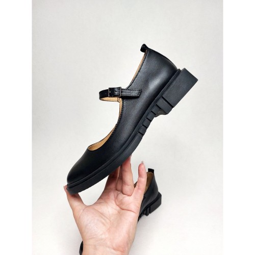 Балетки Мері Джейн чорні 4