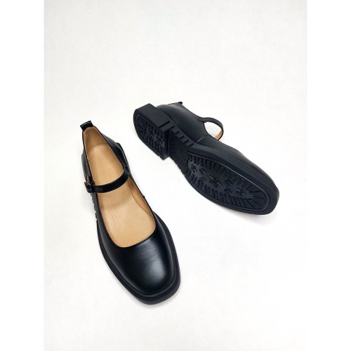 Балетки Мері Джейн чорні 3