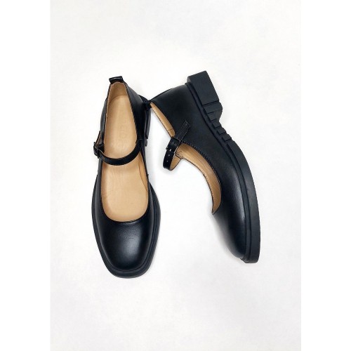 Балетки Мері Джейн чорні 2