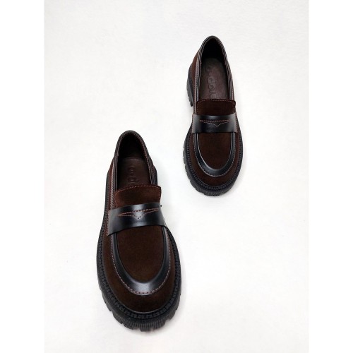 Лофери А-28 шоколад замша 2