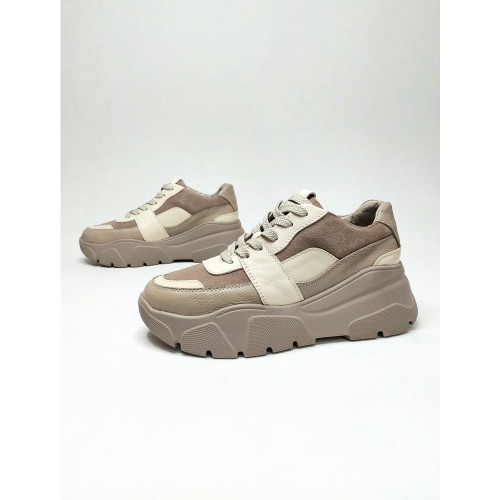 Кроссовки QUEEN бежевые 3