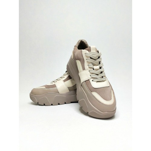 Кроссовки QUEEN бежевые 2