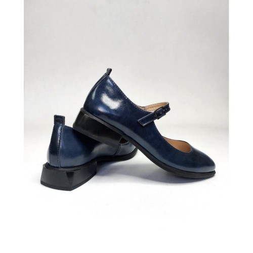 Балетки Мері Джейн сині 5