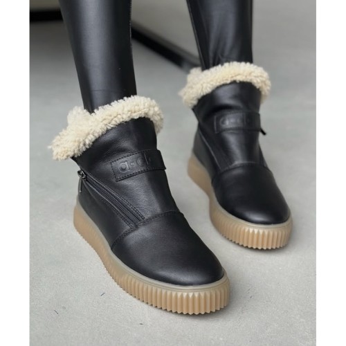 Уггі чорні, гладка шкіра 6