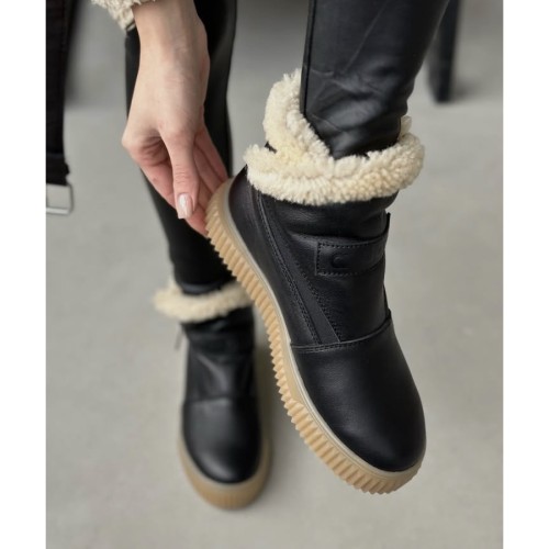 Уггі чорні, гладка шкіра 4