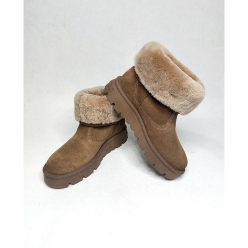 Уггі пісочні з отворотом, замша 1