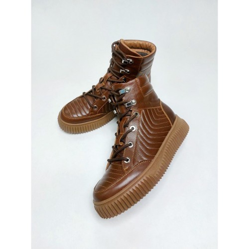 Хайтопи розшивні, колір шоколад 1