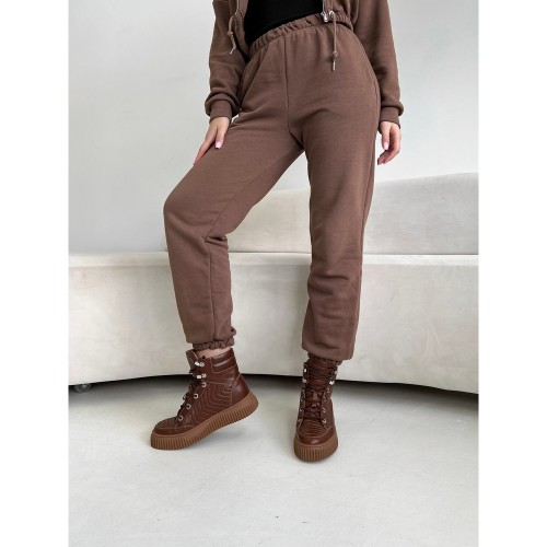 Хайтопи розшивні, колір шоколад 2