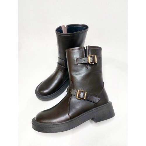 Напівчоботи URBAN, темний шоколад 1