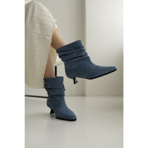 Ботильони Finest, замша Денім 6