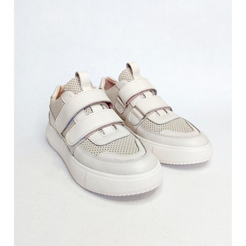 Кеди на липучках молочні 4