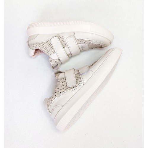 Кеди на липучках молочні 2