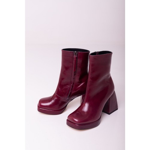 Ботильони "Виктория" бордовые 1