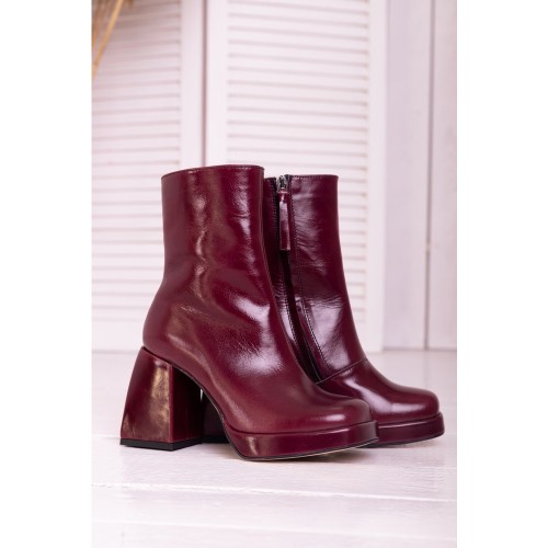 Ботильони "Виктория" бордовые 2