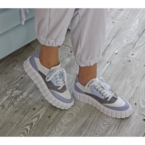 Кеди ЗЕФІР біло-блакитні 3