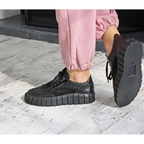 Кеди ЗЕФІР чорні 4