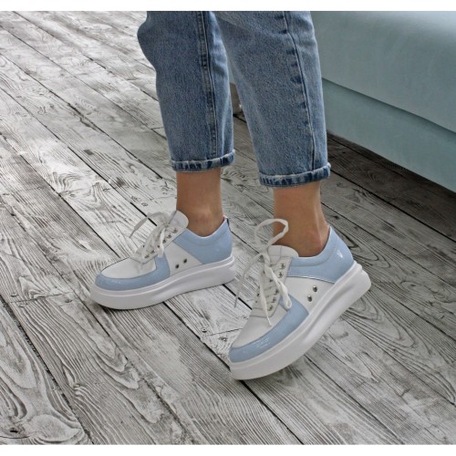 Кеди QUEEN - 15 біло-блакитні 4