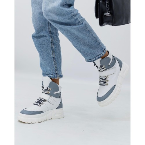 Кросовки зимние А - 28, голубые 2