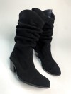 Козаки призібрані, замша, колір чорний   
Взуття виготовляємо. Териміни 7-10 робочих днів mini 