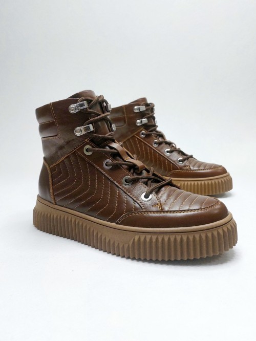 Хайтопи розшивні, колір шоколад 