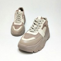 Кроссовки QUEEN бежевые