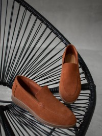 Лофери Лора замша, колір Бренді