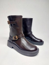 Напівчоботи URBAN, темний шоколад