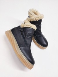 Уггі чорні, гладка шкіра