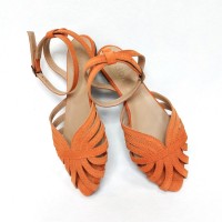 Vintage помаранчеві замша